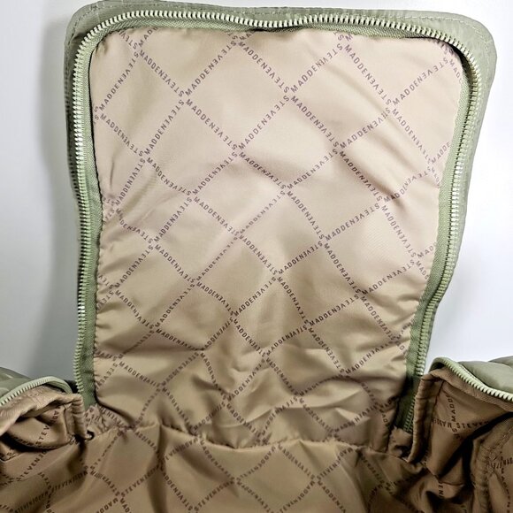 Steve Madden DT623615 ML Olive Quilted Puffer Weekender Bag - NWT - Picture 12 of 13